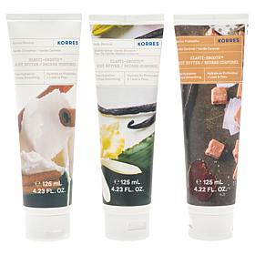 Korres 3-piece Holiday Vanillas Elasti Smooth Body Butter