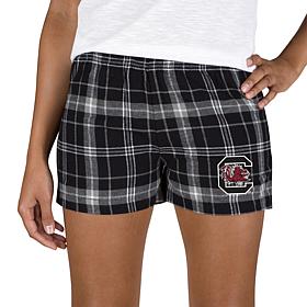 Ladies 100% Cotton Flannel Lounge Shorts with Heat Transfer