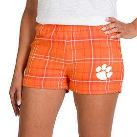 Ladies 100% Cotton Flannel Lounge Shorts with Heat Transfer
