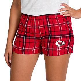 Ladies 100% Cotton Flannel Lounge Shorts with Heat Transfer