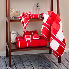 Lavish Home 100% Cotton Oakville Velour 6pc Towel Set