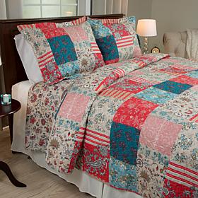 Lavish Home 2-piece Mallory Quilt Set - Twin