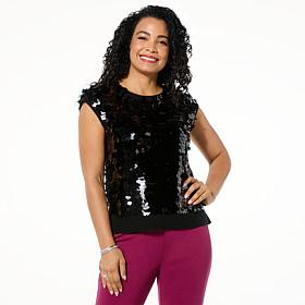 LB70 by Lloyd Boston Entrance Maker Sequin Pullover Sweater