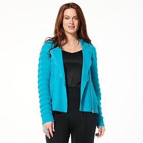 LB70 by Lloyd Boston Go To Moto Sweater Cardigan