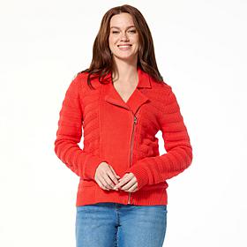 LB70 by Lloyd Boston Go To Moto Sweater Cardigan