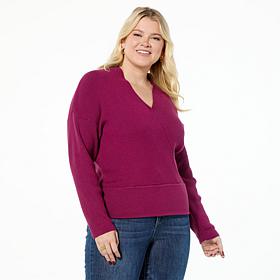 LB70 by Lloyd Boston Sweet Symmetry Surplice Long Sleeve Sweater