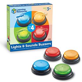 Learning Resources Set of 4 Lights and Sounds Answer Buzzers