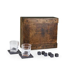 Legacy by Picnic Time Whiskey Box Set - Oak Wood