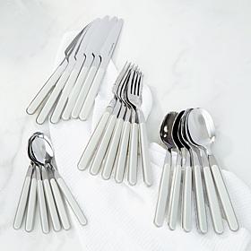 Leo Balance 24pc Stainless Steel Flatware Set