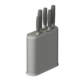 Leo Balance 6-Piece Knife Block Set with Recycled PP