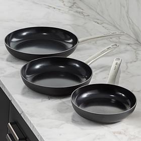 Leo Graphite 3pc Recycled Aluminum Fry Pan Set