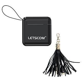 Letscom 10k mAh Power Bank w/LCD Display, AC Plug & Tassel