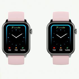 Letsfit Set of 2 E52 Black Bezel Smart Watch