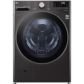 LG 4.5-Cu. Ft. Front Load Washer with Steam Technology - Black Steel