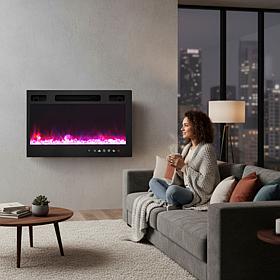 Lifesmart 1500-Watt 30" Electric Fireplace Heater