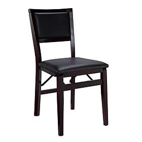 Linon Home Karen Pad Back Folding Chair - Brown