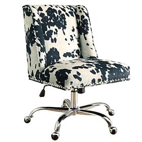 Linon Home Nash Udder Madness Black Office Chair - Black