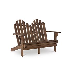 Linon Trent Outdoor Adirondack Double Bench
