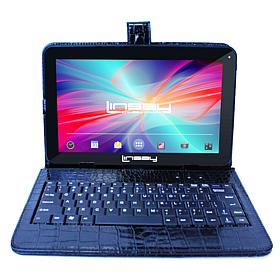 LINSAY 10.1" 64GB Android 15 Tablet with Keyboard Case