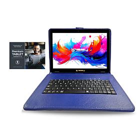 LINSAY 10.1"Octa Core 256GB Tablet with Black Keyboard and App Packt