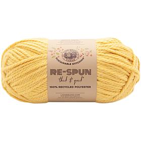 Lion Brand Re-Spun Thick and Quick Yarn-Sunshine