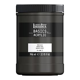 Liquitex Basics Acrylics Colors Mars Black 32 oz. jar