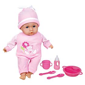 Lissi Doll Talking 13 Inch Baby Doll with Feeding Accessories