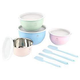 Little Venice Cake Company 12-piece Stainless Steel Mixing Bowl Set