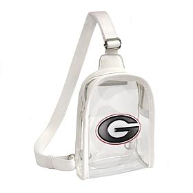 Littlearth NCAA Georgia Bulldogs 3D Logo Clear Mini Sling