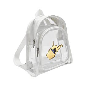 Littlearth NCAA West Virginia Mountaineers 3D Logo Clear Mini Backpack