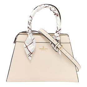 London Fog Roslyn Top Handle Satchel with Scarf