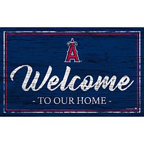 Los Angeles Angels Team Color Welcome Sign - 11x19"