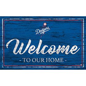 Los Angeles Dodgers Team Color Welcome Sign - 11x19"