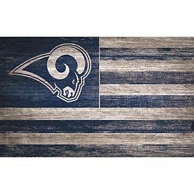 Los Angeles Rams Distressed Flag 11x19