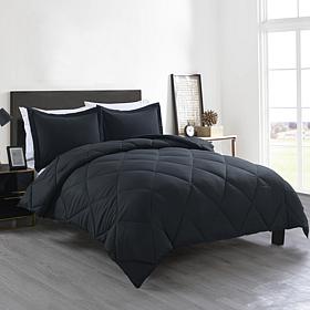 Lotus Home Bacteria Inhibiting Diamond Stitch Comforter Mini Set - F/Q