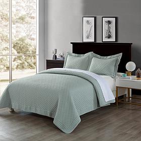 Lotus Home Stayclean Bacteria-Reducing Diamondesque Microfiber Quilt