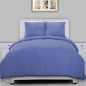 Lotus Home Stayclean Bacteria-Reducing Microfiber Duvet Cover Mini Set
