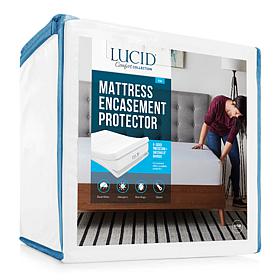 LUCID Comfort Collection Encasement Mattress Protector - Twin