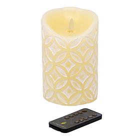 Luminara 5-inch Medallion Embossed Flameless Candle