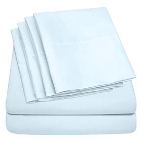 Luxury Home Ultra Soft 6-Piece Microfiber Sheet Set - Cal King