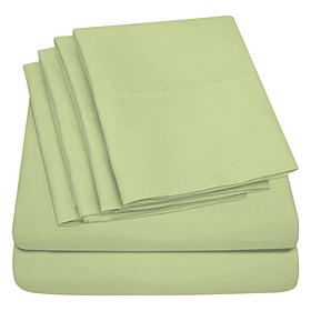 Luxury Home Ultra Soft 6-Piece Microfiber Sheet Set - Full