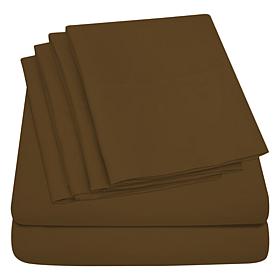Luxury Home Ultra Soft 6-Piece Microfiber Sheet Set - King 