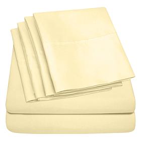 Luxury Home Ultra Soft 6-Piece Microfiber Sheet Set - King 