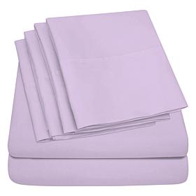 Luxury Home Ultra Soft 6-Piece Microfiber Sheet Set - Queen