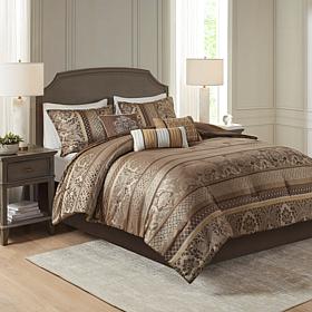 Madison Park Bellagio 7-Piece Jacquard Comforter Set - Cal King