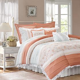 Madison Park Dawn 9-Piece Cotton Percale Comforter Set - King