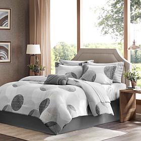 Madison Park Knowles 9pc Bedding Set - King/Gray