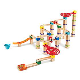 Marble Run Tricks n' Twists DIY Wood Building 129 Piece Racetrack