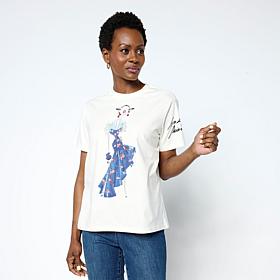 Mark & James by Badgley Mischka Embellished Printed T-Shirt