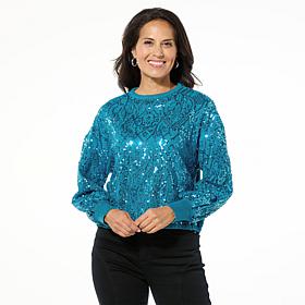 Mark & James by Badgley Mischka Izzie Sequin Knit Sweater
